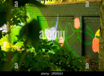 Abbracciando l'essenza della serenità floreale di Glasgow Foto Stock