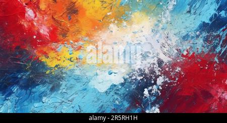 La pittura a olio colorata spruzza lo sfondo vettoriale astratto. Illustrazione Vettoriale