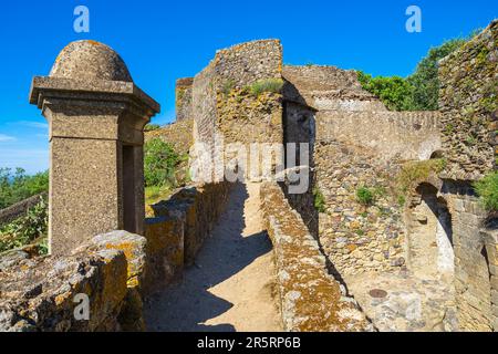 Portogallo, regione di Alentejo, borgo medievale di Castelo de vide, bastioni e fortificazione Foto Stock