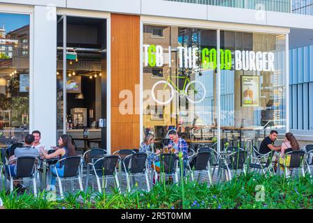Portogallo, Lisbona, quartiere Santos, il Good Burger Restaurant o TGB Foto Stock
