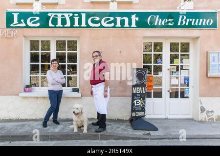 Francia, Indre et Loire, Braslou, ristorante Milcent a Bruno Foto Stock