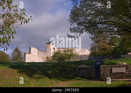 Francia, Doubs, Besancon, cittadella di Vauban, patrimonio mondiale dell'UNESCO, Dal bacino gallo-romano Foto Stock