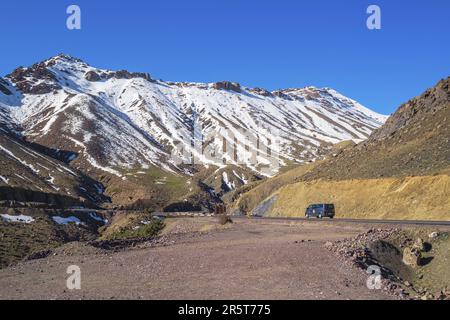 Marocco, provincia di Ouarzazate, passo Tizi N'Tichka (alt : 2260m) Foto Stock