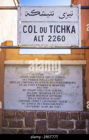 Marocco, provincia di Ouarzazate, passo Tizi N'Tichka (alt : 2260m) Foto Stock