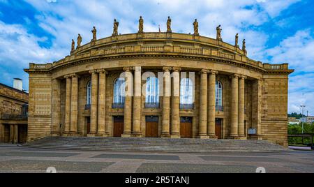 Il Teatro Nazionale e l'Opera di Stato, Stoccarda. Baden-Wuerttemberg, Germania, Europa Foto Stock