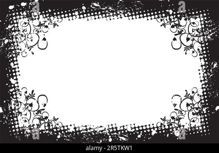Cornice grunge, illustrazione vettoriale Illustrazione Vettoriale