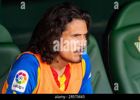 Siviglia, Spagna. 04th giugno, 2023. Edinson Cavani visto durante la Liga Santander 2022/2023 partita tra Real Betis e Valencia CF allo stadio Benito Villamarin. Punteggio finale; Real Betis 1:1 Valencia CF. Credit: SOPA Images Limited/Alamy Live News Foto Stock