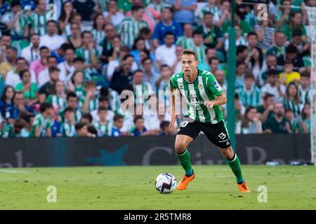 Siviglia, Spagna. 04th giugno, 2023. Sergio Canales in azione durante la Liga Santander 2022/2023 partita tra Real Betis e Valencia CF allo stadio Benito Villamarin. Punteggio finale; Real Betis 1:1 Valencia CF. (Foto di Francis Gonzalez/SOPA Images/Sipa USA) Credit: Sipa USA/Alamy Live News Foto Stock