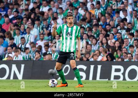 Siviglia, Spagna. 04th giugno, 2023. Edgar Gonzalez in azione durante la Liga Santander 2022/2023 partita tra Real Betis e Valencia CF allo stadio Benito Villamarin. Punteggio finale; Real Betis 1:1 Valencia CF. (Foto di Francis Gonzalez/SOPA Images/Sipa USA) Credit: Sipa USA/Alamy Live News Foto Stock