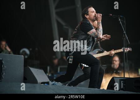 Billy Talent live al Slam Dunk Festival nel nord di leeds, regno unito, 28th maggio 2023. Foto Stock