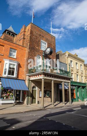 Essex, Regno Unito - Aprile 10th 2023: L'esterno della Sala dei piedi nella città di Maldon in Essex, Regno Unito. Foto Stock