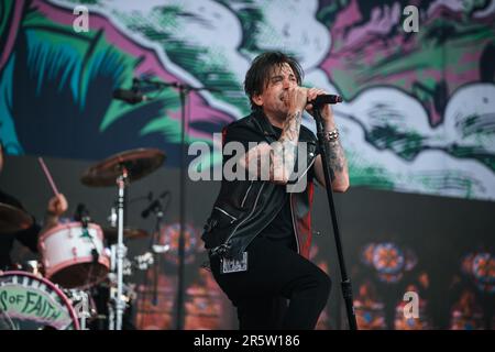 Billy Talent live al Slam Dunk Festival nel nord di leeds, regno unito, 28th maggio 2023. Foto Stock