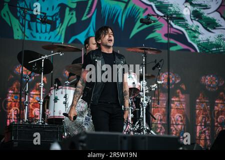 Billy Talent live al Slam Dunk Festival nel nord di leeds, regno unito, 28th maggio 2023. Foto Stock