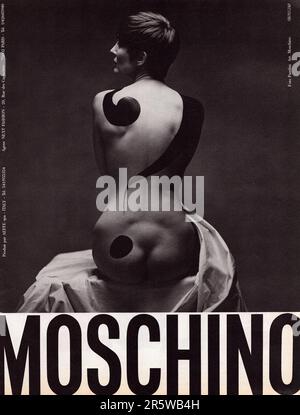 Moschino French vintage advertising Moschino Feng Shui Moschino publicite Foto Stock