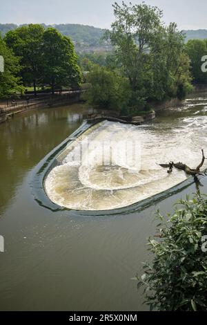 Pulteney Weir Bath Somerset Foto Stock