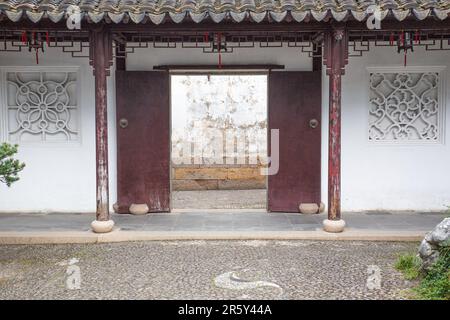 Il Padiglione Canglang giardini classici Suzhou Foto Stock