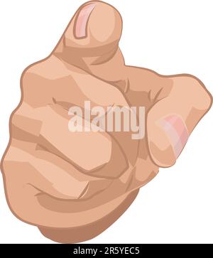 Un lato rivolto verso il visualizzatore Illustrazione Vettoriale