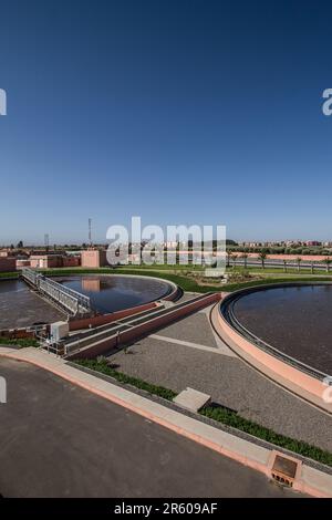 Inaugurazione di impianti tecnici presso lo stabilimento di Waterleau a Marrakech, Marocco Foto Stock