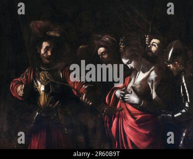 Michelangelo Merisi da Caravaggio, martirio di Sant'Ursula, dipinto ad olio su tela, 1610 Foto Stock