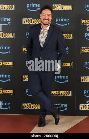 Roma, Italia. 06th giugno, 2023. Roma, Barberini cinema, serie TV photocall prime video 'Pesci piccoli'. Nella foto: Ciro Priello Credit: Independent Photo Agency/Alamy Live News Foto Stock