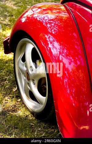 17 luglio 2022 Eskisehir Turchia. Campo di raccolta dello scarabeo VW a Saricakaya Eskisehir, Turchia Foto Stock