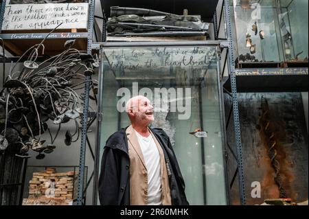 Londra, Regno Unito. 6th giugno, 2023. Arsenal, 1970-2023 - Anselm Kiefer (nella foto) - i finnegans si svegliano al White Cube Bermondsey. È il culmine di una trilogia di mostre che Kiefer ha realizzato per la galleria. Nuovi dipinti, sculture e installazioni trasformano le gallerie in una testimonianza del fascino di lunga data dell'artista con il capolavoro letterario di James Joyce, Finnegans Wake (1939). Credit: Guy Bell/Alamy Live News Foto Stock