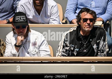 Parigi, Francia. 06th giugno, 2023. Jean-Luc REICHMANN e suo figlio Swann durante il decimo giorno di Roland-Garros 2023, torneo di tennis Grand Slam, il 06 giugno 2023 allo stadio Roland-Garros di Parigi, Francia - Foto Matthieu Mirville/DPPI Credit: DPPI Media/Alamy Live News Foto Stock