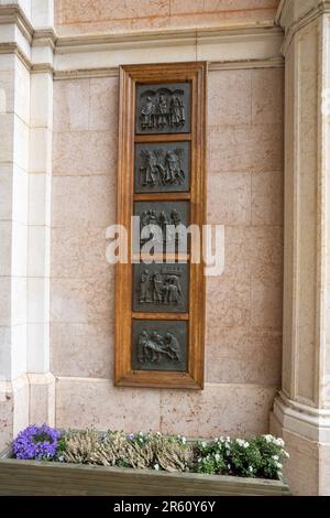 Santuario di nostra Signora della Corona, Distretto di Spiazzi, Caprino Veronese, Veneto, Italia, Europa Foto Stock