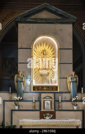 Via dello splendido, Santuario della Madonna dello splendore, interno, Giulianova, Abruzzo, Italia, Europa Foto Stock