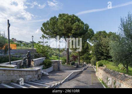 Via dello splendido, Santuario della Madonna dello splendore, Giulianova, Abruzzo, Italia, Europa Foto Stock