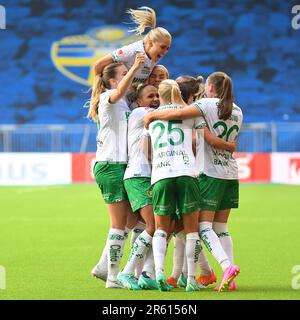 Stoccolma, Svezia. 06th giugno, 2023. Stoccolma, Svezia, 6th 2023 giugno: Hammarby festeggia il suo gol nella finale della Coppa svedese il 6th 2023 giugno tra Hammarby IF e BK Hacken alla Tele2 Arena di Stoccolma, Svezia (Peter Sonander/SPP) Credit: SPP Sport Press Photo. /Alamy Live News Foto Stock