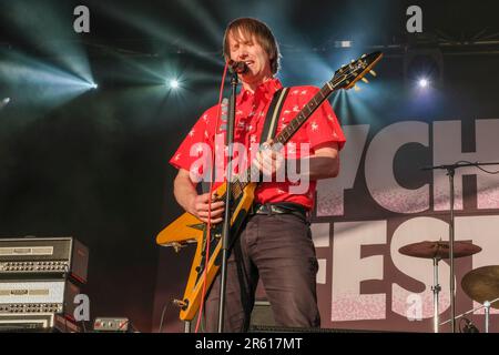 Tim Wheeler of Ash si esibisce al Wychwood Festival di Cheltenham, Regno Unito. Giugno 2, 2023 Foto Stock