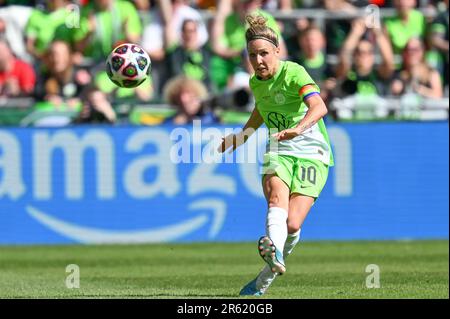 Eindhoven, Paesi Bassi. 03rd giugno, 2023. La Svenja Huth di Wolfsburg ha fatto una foto durante una partita di calcio femminile tra il FC Barcelona Femeni e la VFL Wolfsburg, in occasione della finale del concorso UEFA Women's Champions League 2022-2023, sabato 3 giugno 2023 a Eindhoven, nei Paesi Bassi . Credit: Sportpix/Alamy Live News Foto Stock