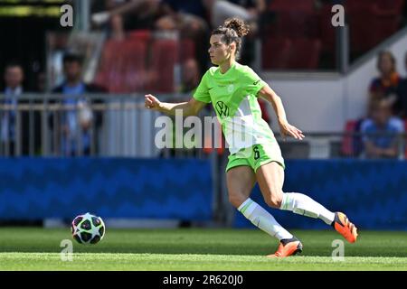 Eindhoven, Paesi Bassi. 03rd giugno, 2023. Dominique Janssen di Wolfsburg ha ritratto nel corso di una partita di calcio femminile tra il FC Barcelona Femeni e la VFL Wolfsburg, in occasione della finale del concorso UEFA Women's Champions League 2022-2023, sabato 3 giugno 2023 a Eindhoven, nei Paesi Bassi . Credit: Sportpix/Alamy Live News Foto Stock