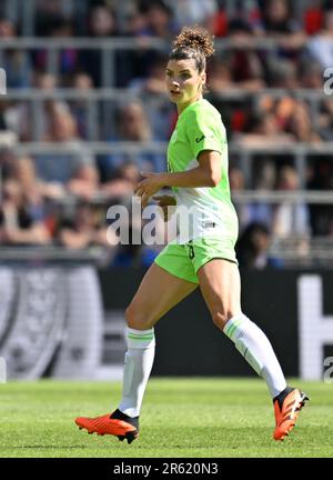 Eindhoven, Paesi Bassi. 03rd giugno, 2023. Dominique Janssen di Wolfsburg ha ritratto nel corso di una partita di calcio femminile tra il FC Barcelona Femeni e la VFL Wolfsburg, in occasione della finale del concorso UEFA Women's Champions League 2022-2023, sabato 3 giugno 2023 a Eindhoven, nei Paesi Bassi . Credit: Sportpix/Alamy Live News Foto Stock