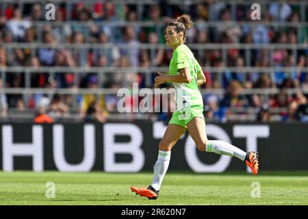 Eindhoven, Paesi Bassi. 03rd giugno, 2023. Dominique Janssen di Wolfsburg ha ritratto nel corso di una partita di calcio femminile tra il FC Barcelona Femeni e la VFL Wolfsburg, in occasione della finale del concorso UEFA Women's Champions League 2022-2023, sabato 3 giugno 2023 a Eindhoven, nei Paesi Bassi . Credit: Sportpix/Alamy Live News Foto Stock