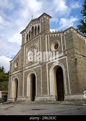 Facciata della chiesa di Santa Margherita, Cortona Foto Stock