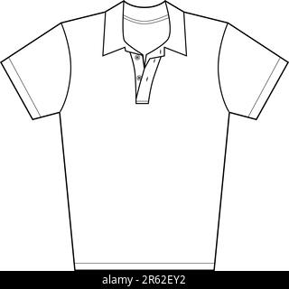 Polo isolata su sfondo bianco. Illustrazione Vettoriale