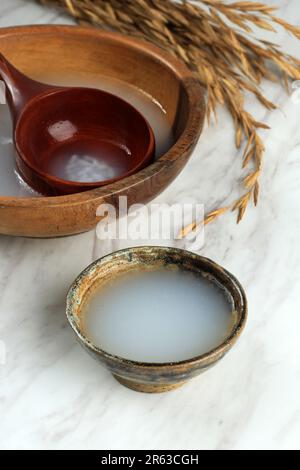 Makgeolli Coreano tradizionale vino di riso Foto Stock