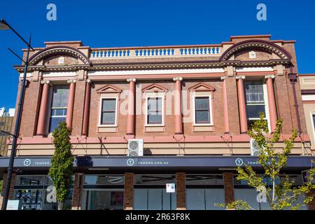 Il primo ufficio postale di Toowoomba, costruito nel 1914 all'angolo tra Ruthven e Russell Street a Toowoomba, Queensland, Australia. Qui, il Russell Str Foto Stock