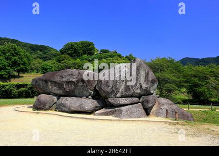 Antica tomba di Ishibutai Foto Stock