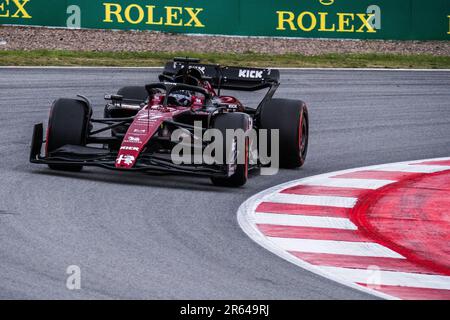 Circuit de Barcelona-Catalunya, Barcellona, SpainMonaco, 3,Giugno.2023: Valtteri Bottas, durante il Gran Premio di Formula uno di Monaco Foto Stock