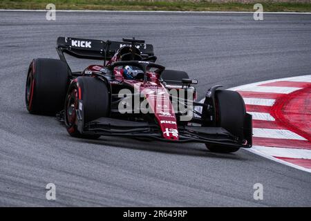 Circuit de Barcelona-Catalunya, Barcellona, SpainMonaco, 3,Giugno.2023: Valtteri Bottas, durante il Gran Premio di Formula uno di Monaco Foto Stock