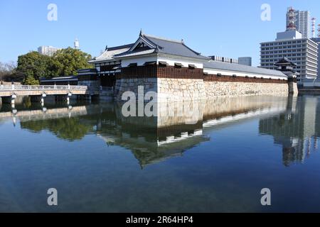 Il Castello di Hiroshima Foto Stock