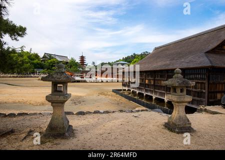 Santuario di Itsukushima Foto Stock