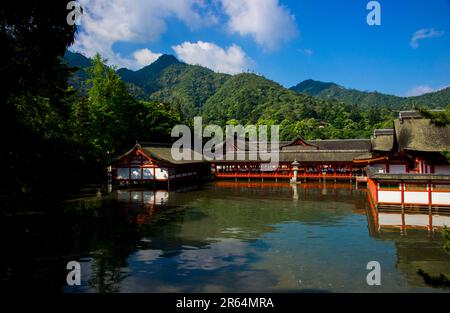 Santuario di Itsukushima Foto Stock