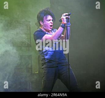 Gary Numan, Splinter Tour UK leg gig, suonando presso la Manchester Academy 20131114, Oxford Road, Inghilterra, UK, M13 9PR Foto Stock