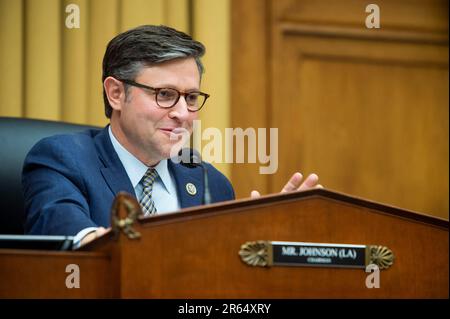 Washington, Stati Uniti. 06th giugno, 2023. House Committee on the Judiciary SubCommittee on the Constitution and Limited Government udendo “il contenzioso del governo e la necessità di una riforma” nel Rayburn House Office Building a Washington, DC, martedì 6 giugno 2023. Foto di Rod Lamkey/CNP/ABACAPRESS.COM Credit: Abaca Press/Alamy Live News Foto Stock