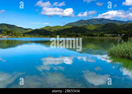 Hirozawa Pond in estate Foto Stock