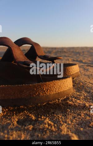 Birkenstock Elafonissi Beach Foto Stock